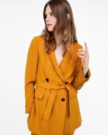 Long Belted Jacket by Zara  at Zara